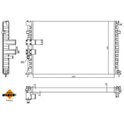 NRF Engine Radiator 53842A