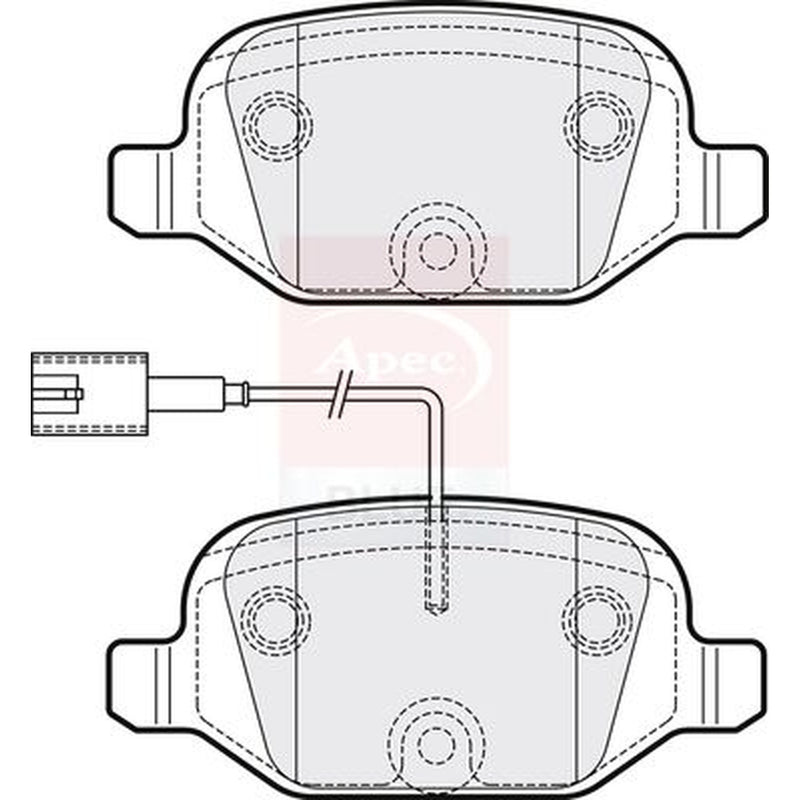 Apec Rear Brake Pad Set PD3278