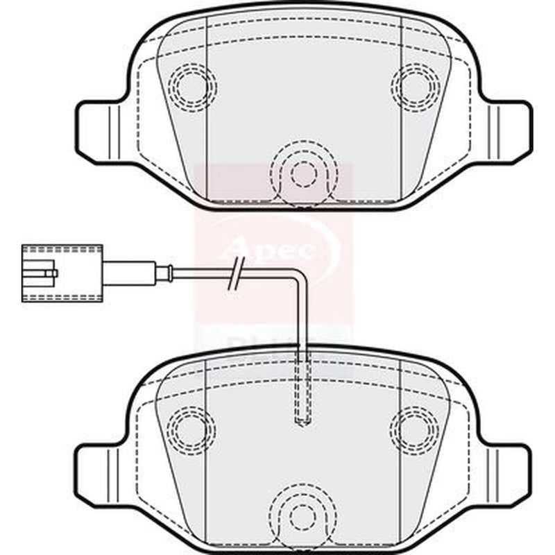 Apec Rear Brake Pad Set PD3278