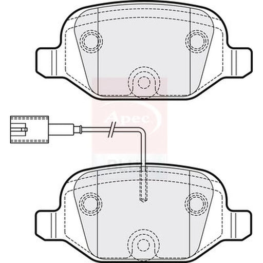 Apec Rear Brake Pad Set PD3278