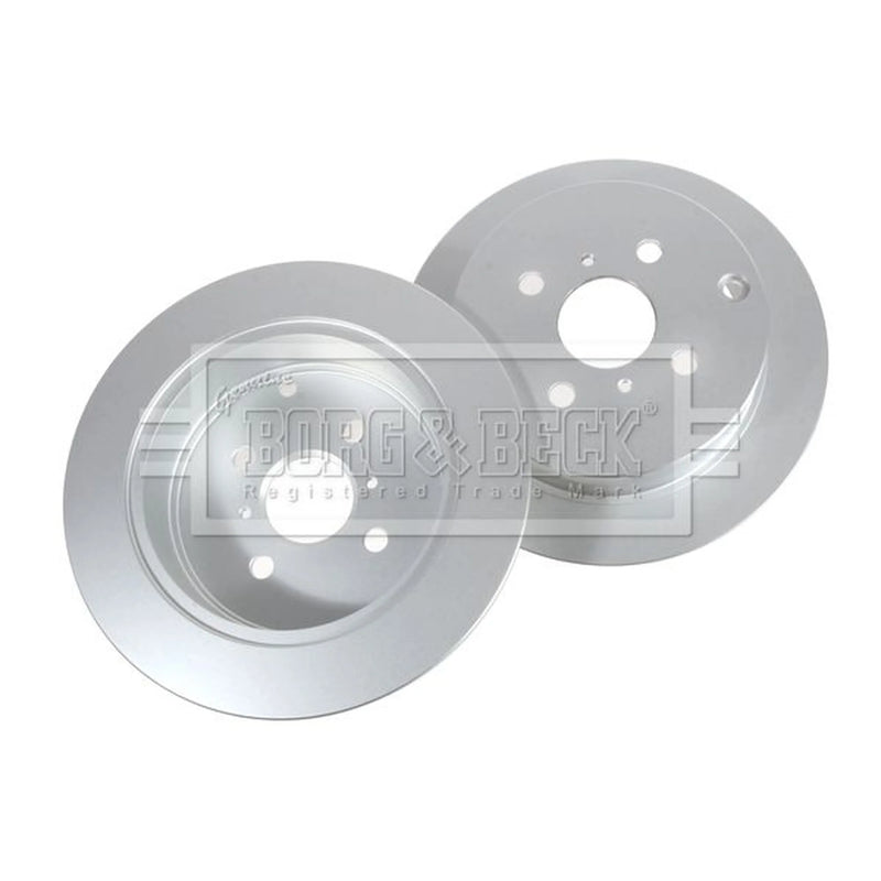 Borg & Beck 2 x Solid Rear Brake Discs BBD4364
