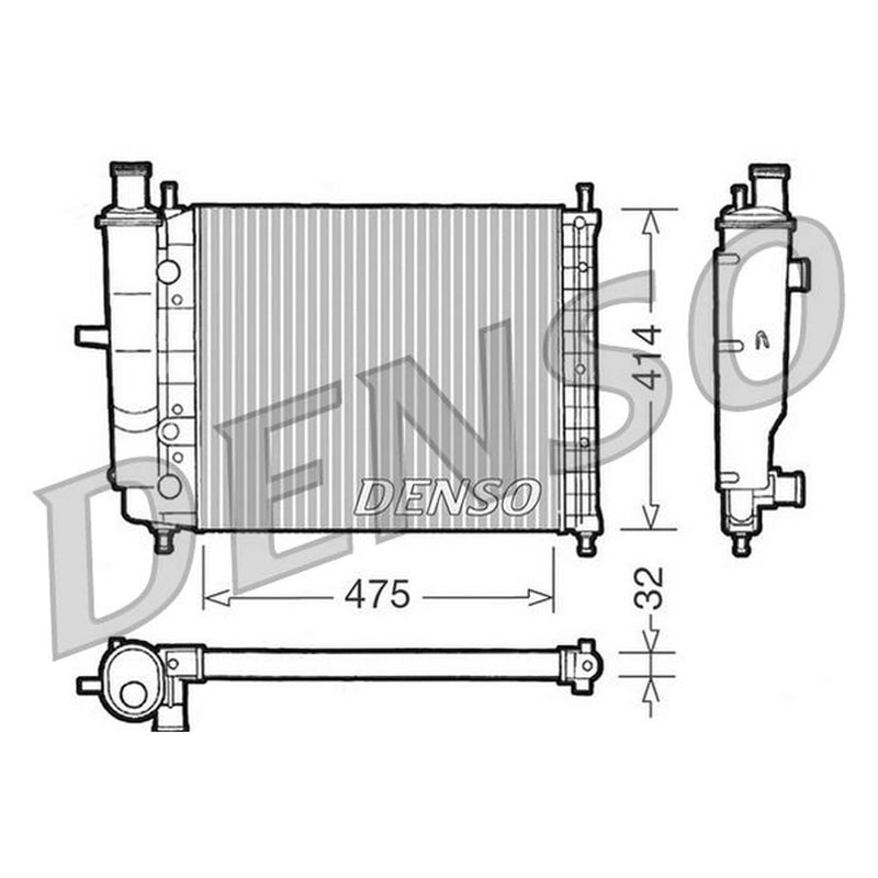 Denso Engine Radiator DRM09028