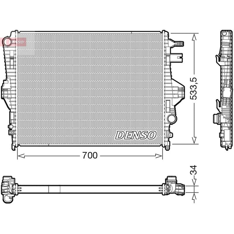 Denso Engine Radiator DRM32050