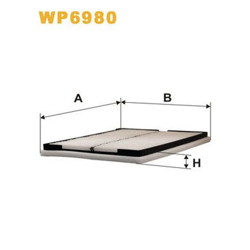WIX Cabin Air Filter (Pollen Filter) WP6980