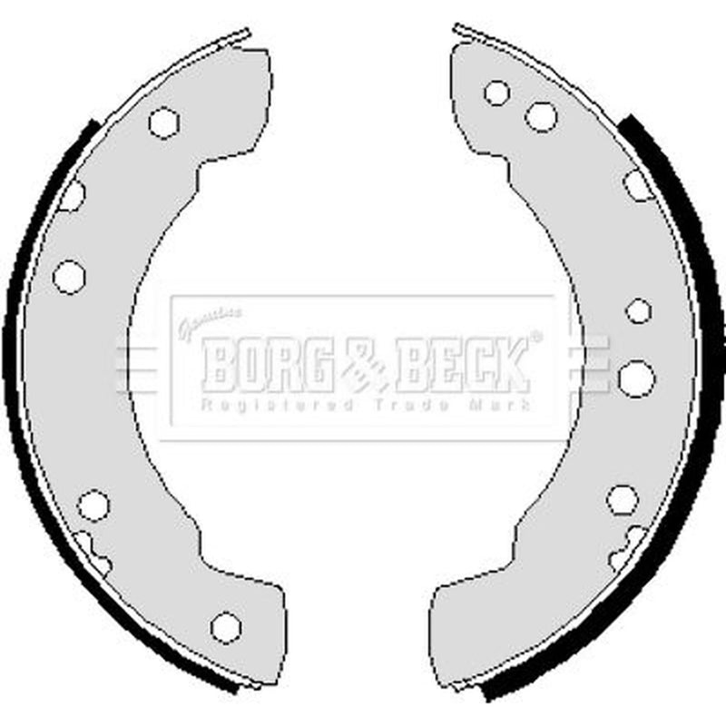 Borg & Beck Brake Shoe Set Axle Kit BBS6229