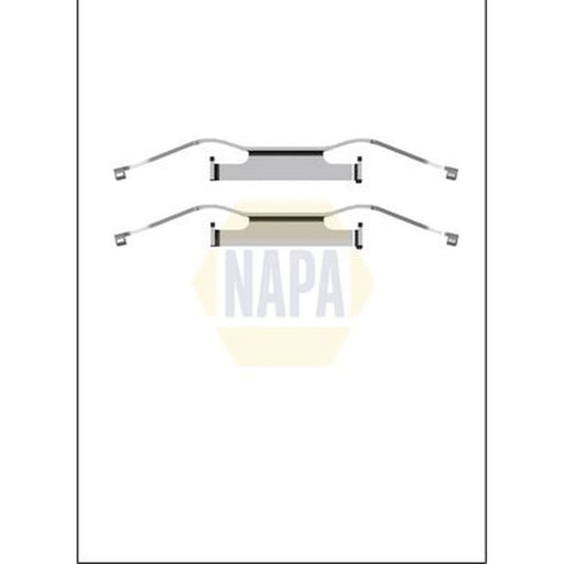 NAPA Brake Pad Accessory Fitting Kit Front NFK1087
