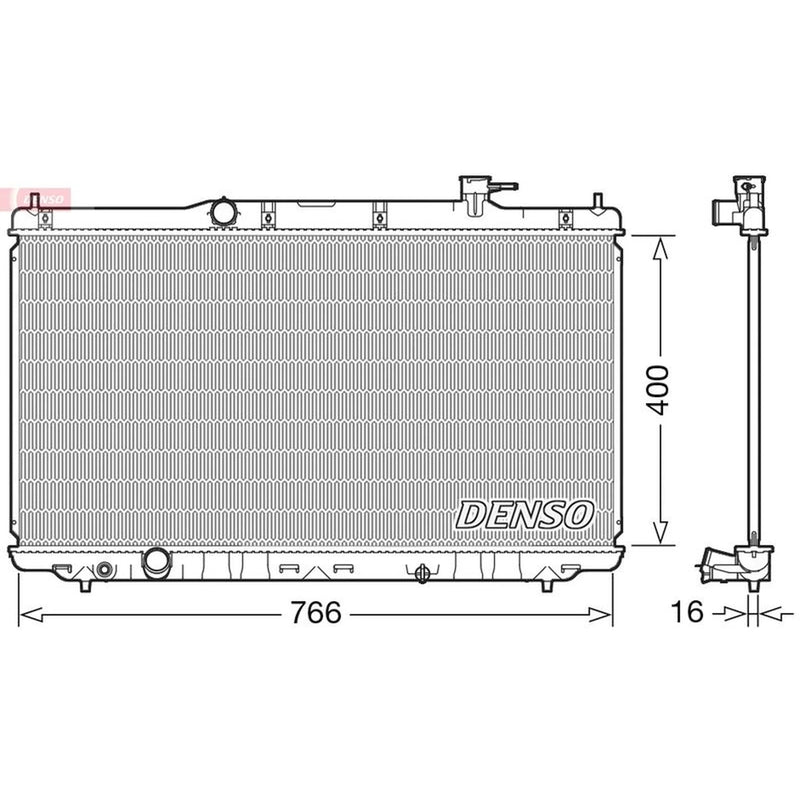 Denso Engine Radiator DRM40038