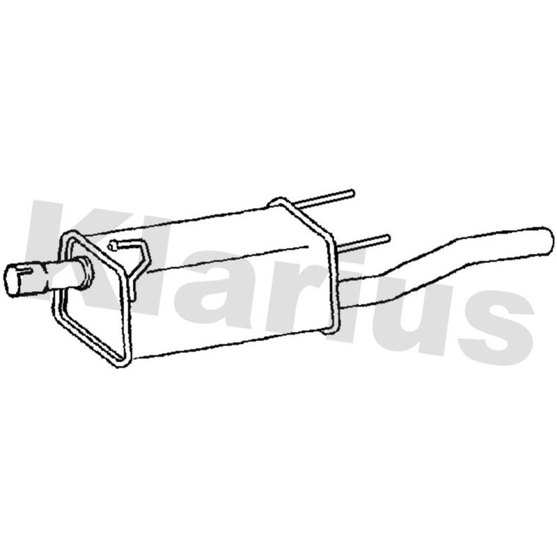 Klarius Box With Tail Pipe Rear GM542E