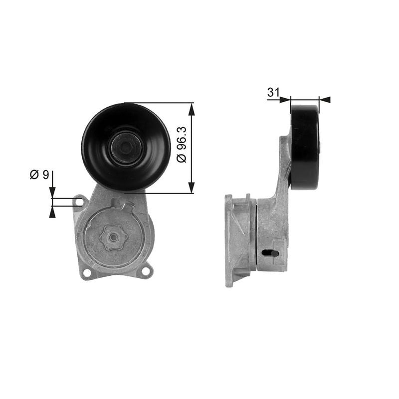 Gates Auxiliary Belt Tensioner T38170