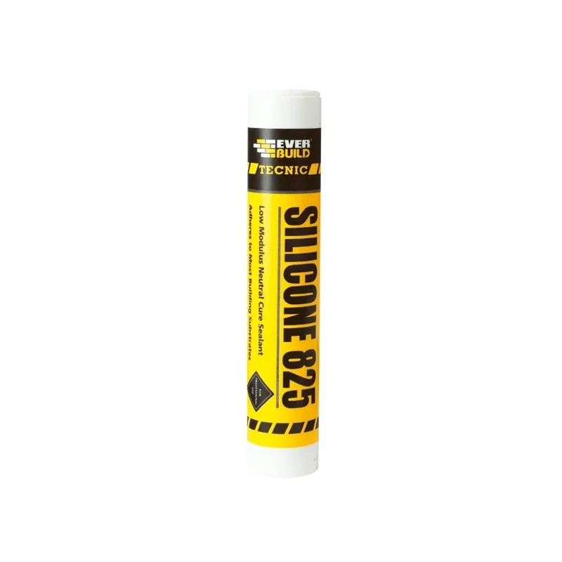 Everbuild Sika Tecnic Silicone 825 Black 380ml - 467204