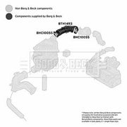 Borg & Beck Air Filter Intake Hose NBR (nitrile butadiene r BTH1493