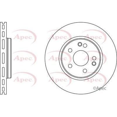 Apec Brake Disc Front Fits Chrysler Crossfire Mercedes C Class Clc Clk Apec  - Town Parts