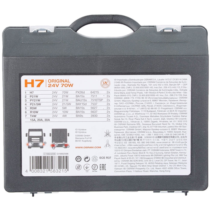 Osram CLKH724V lamp kit, 24V H7, lamps, 3 flat fuse, in in a box Osram  - Town Parts