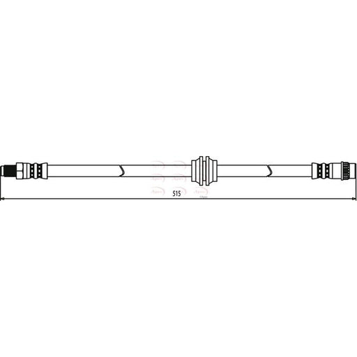 Apec Brake Hydraulic Hose Line Front HOS3766