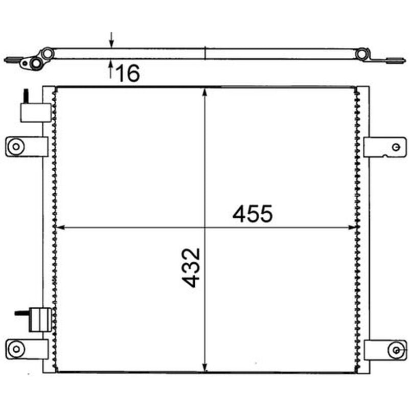 Mahle Air Conditioning Condenser AC 705 000S