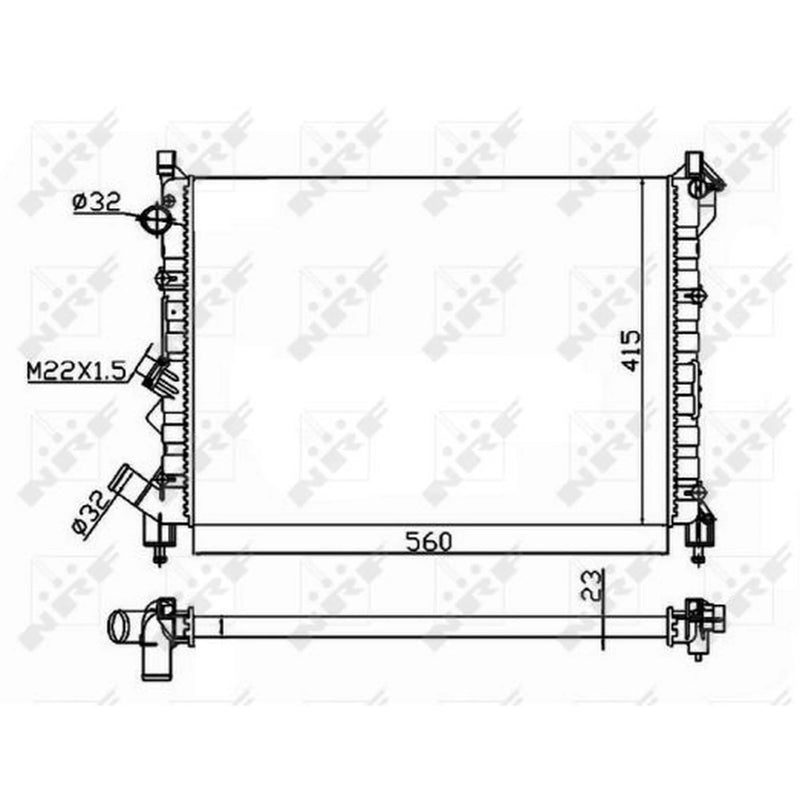 NRF Engine Radiator 58943A