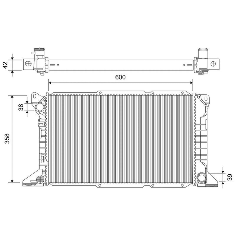 Valeo Engine Radiator 701758
