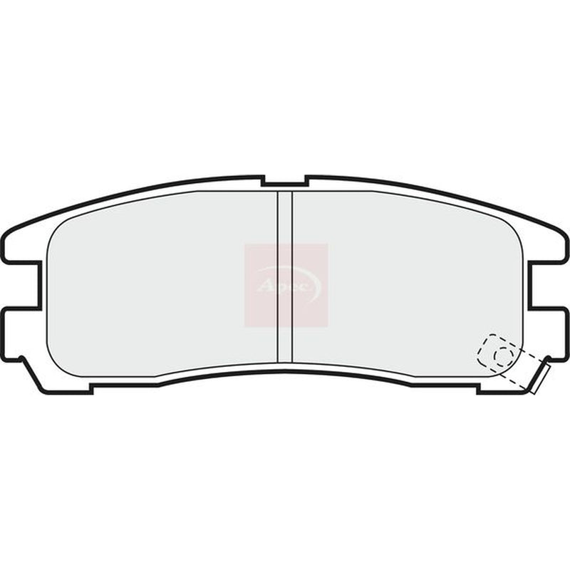 Apec Rear Brake Pad Set PAD668