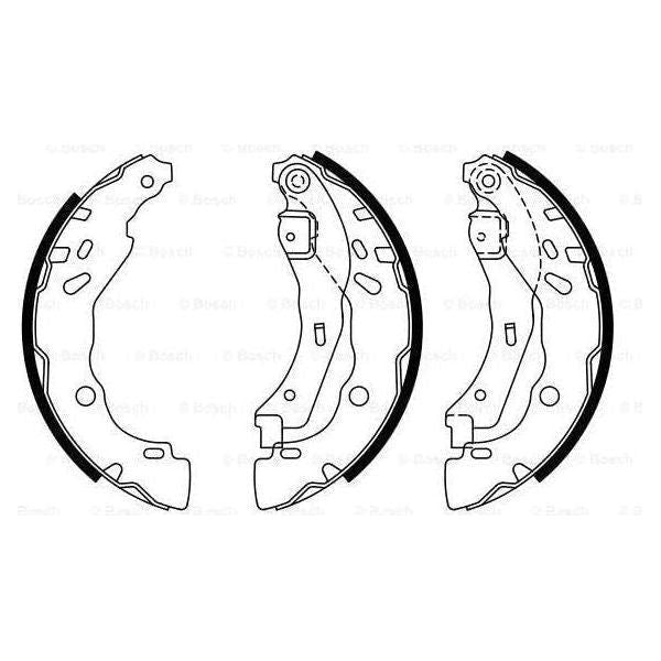 Genuine Bosch Brake Shoe Bs7940 Fits Renault Clio - 1.2 - 00-13 0986487940 Bosch  - Town Parts