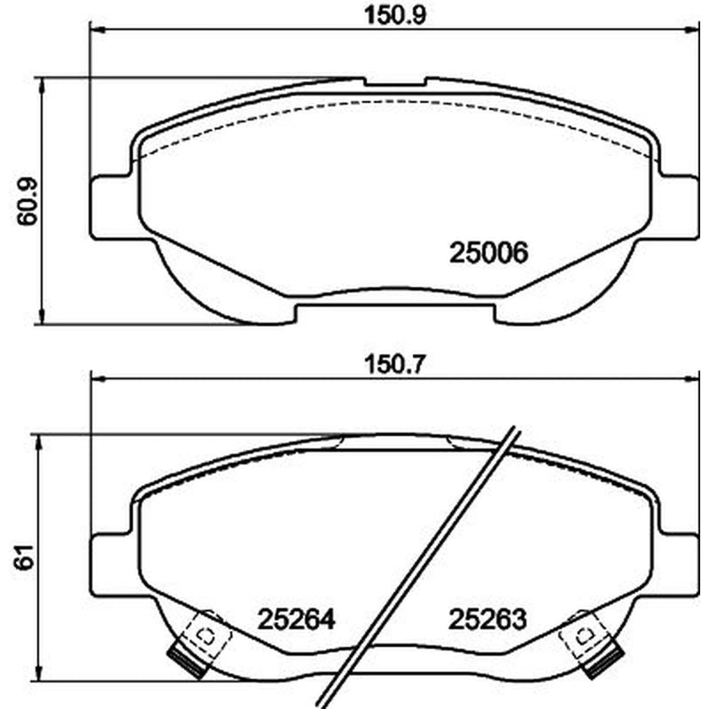 DON Front Brake Pad Set PCP1516