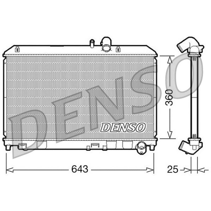 Denso Engine Radiator DRM44013