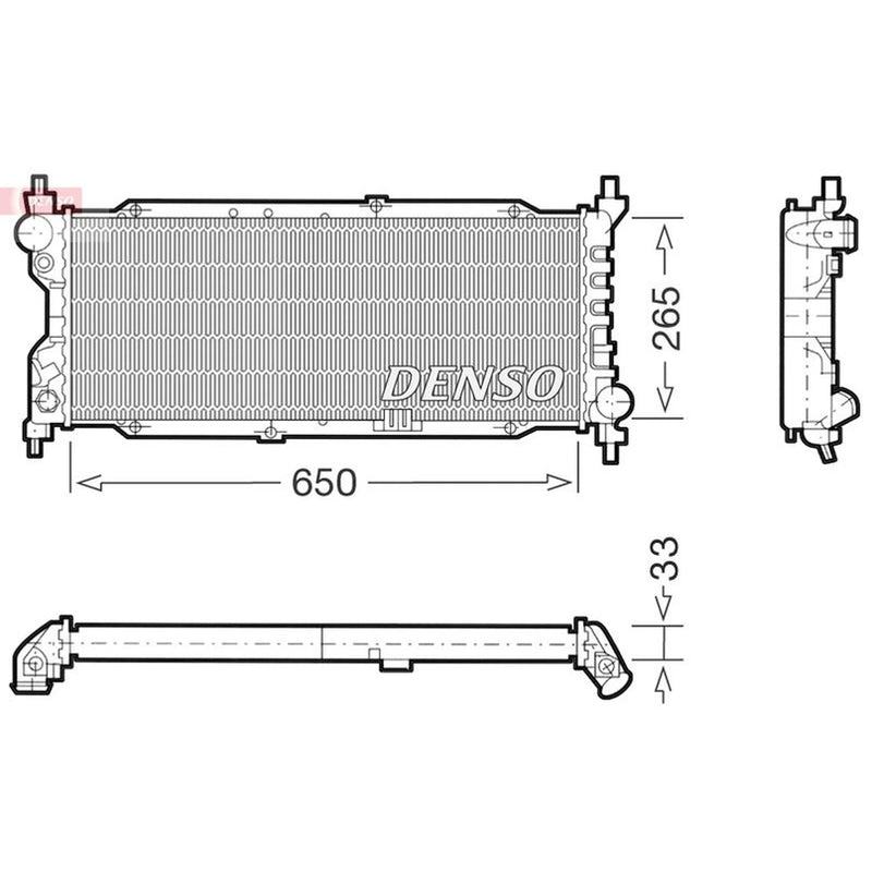 Denso Engine Radiator DRM20036
