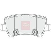 Apec Rear Brake Pad Set PAD1857