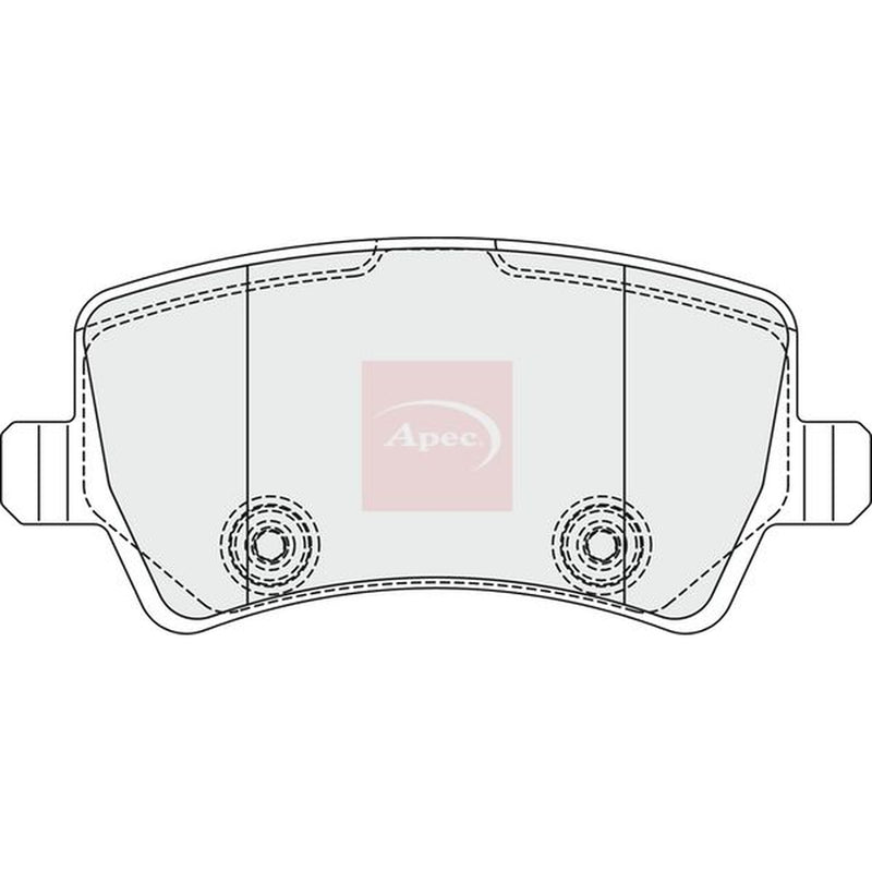 Apec Rear Brake Pad Set PAD1857