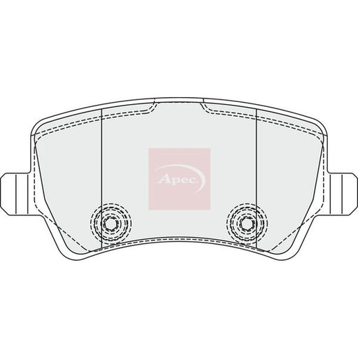 Apec Rear Brake Pad Set PAD1857