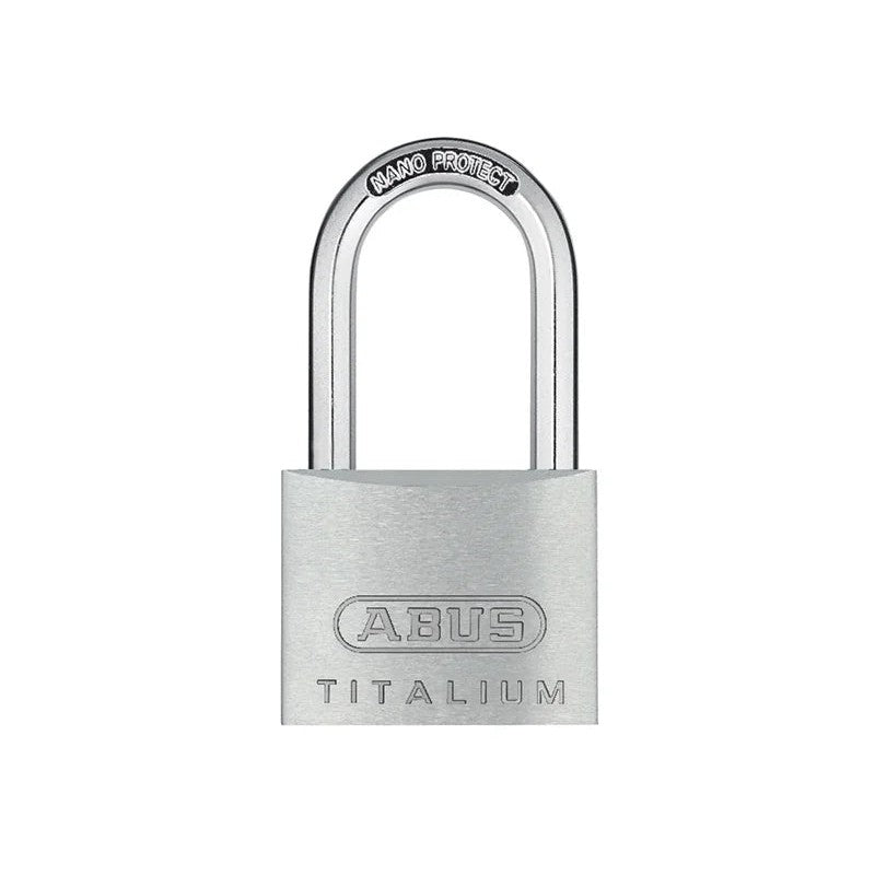 ABUS Mechanical 64TI/40mm TITALIUM™ Padlock 40mm Long Shackle Keyed Alike KA6411