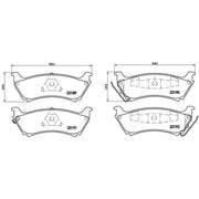 Brembo Rear Brake Pad Set P50040