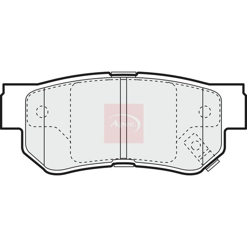 Apec Rear Brake Pad Set PAD1121