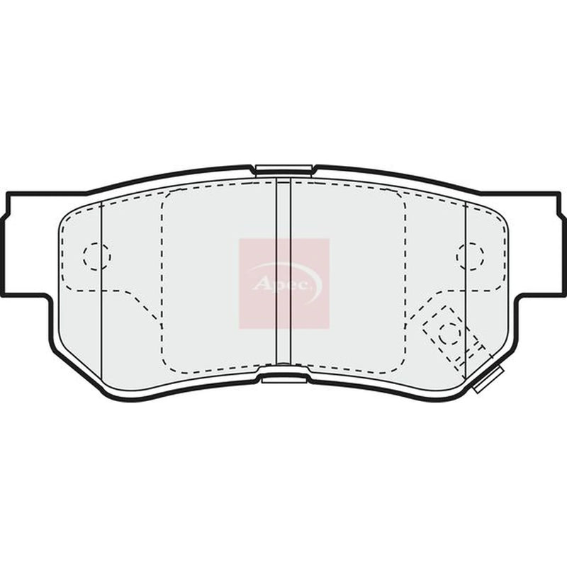 Apec Rear Brake Pad Set PAD1121