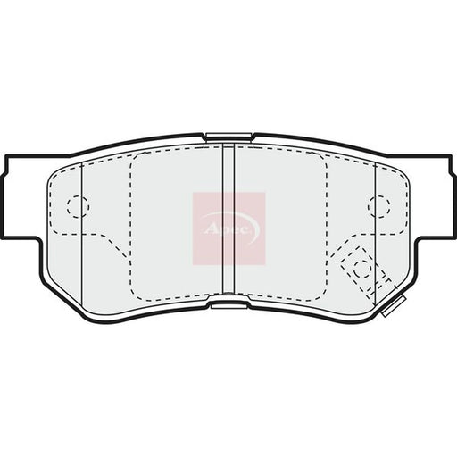 Apec Rear Brake Pad Set PAD1121