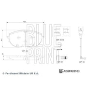 Blue Print Front Brake Pad Set ADBP420103