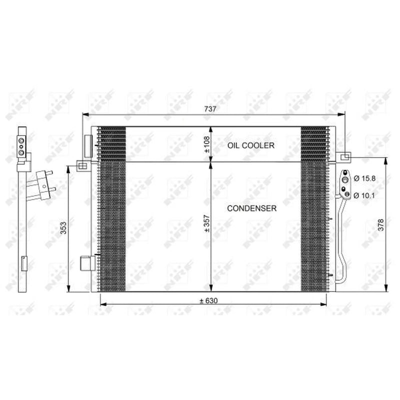 NRF Air Conditioning Condenser 350098