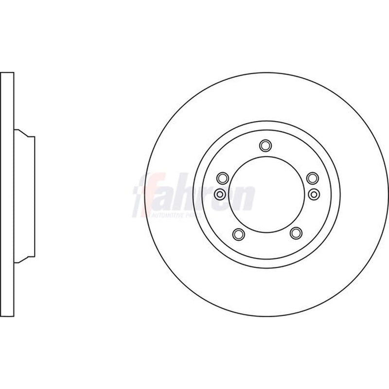Fahren 2 x Solid Rear Brake Discs FBD6787