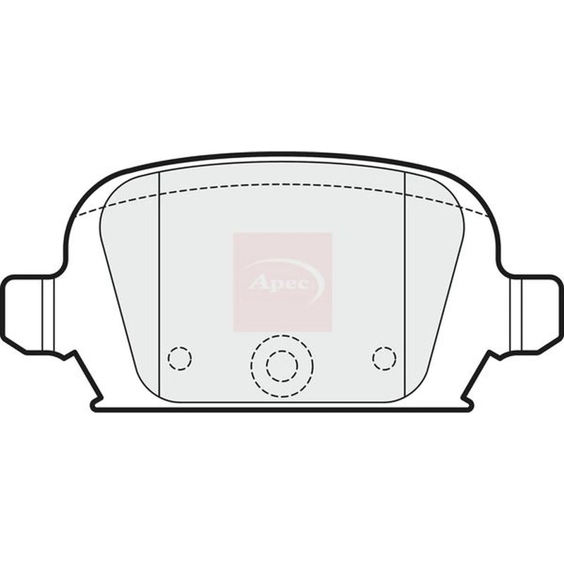 Apec Rear Brake Pad Set PAD1705