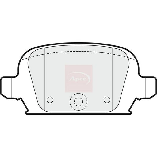 Apec Rear Brake Pad Set PAD1705