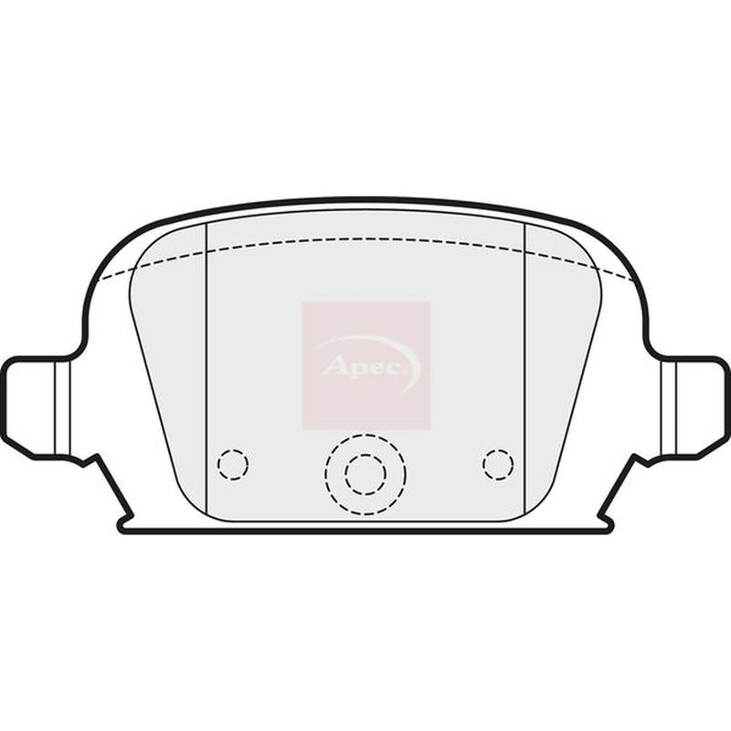 Apec Rear Brake Pad Set PAD1705