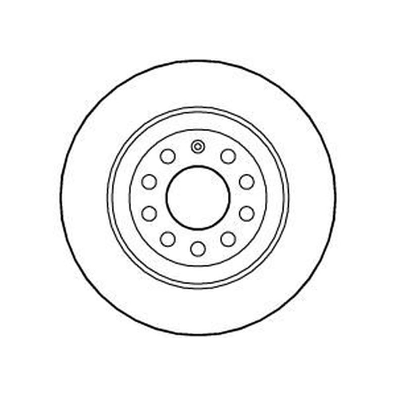 Abtex 2 x Solid Rear Brake Discs BD1321S