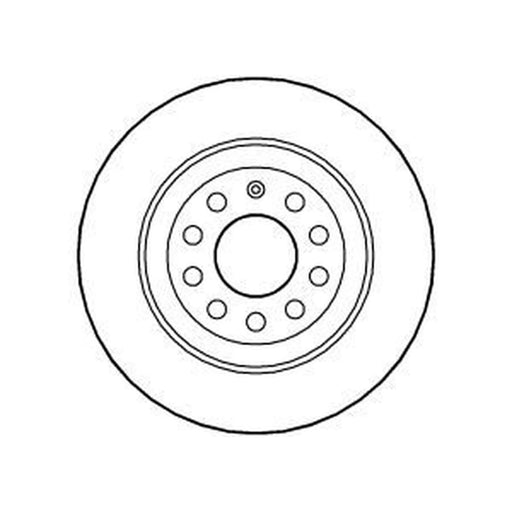 Abtex 2 x Solid Rear Brake Discs BD1321S