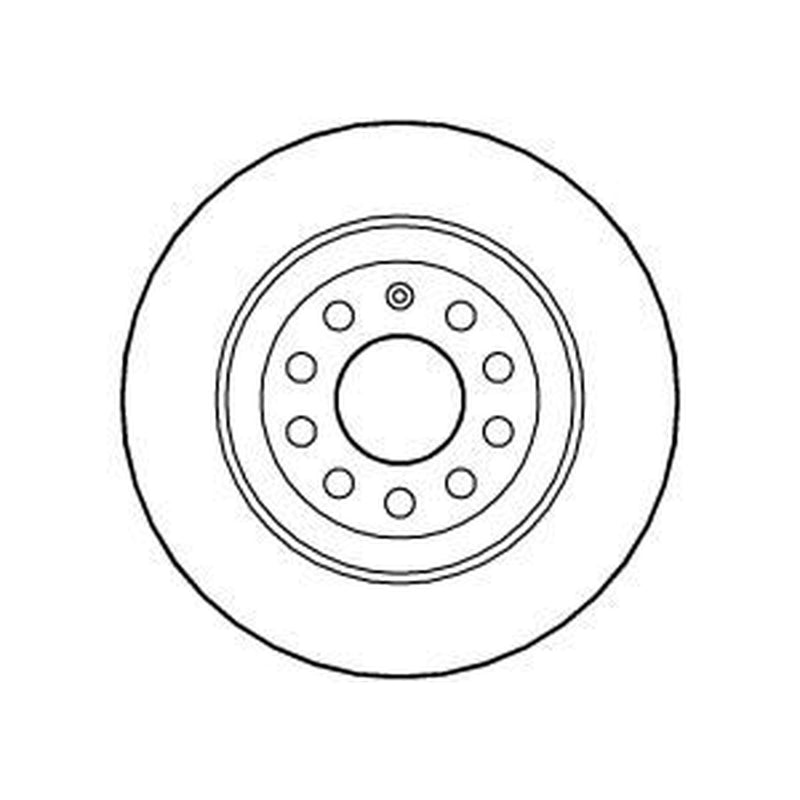 Abtex 2 x Solid Rear Brake Discs BD1321S