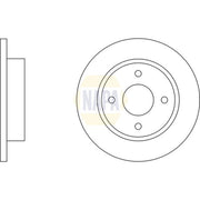 NAPA 2 x Solid Front Brake Discs NBD5086