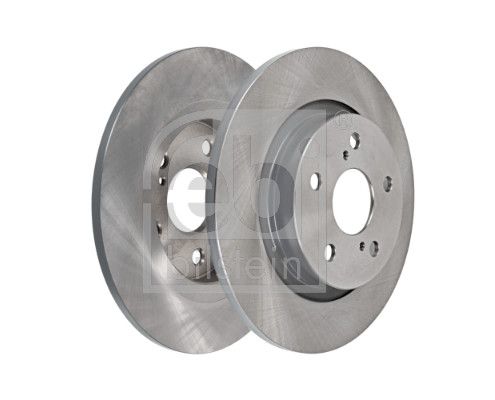 Febi 2 x Brake Disc Set Solid Rear