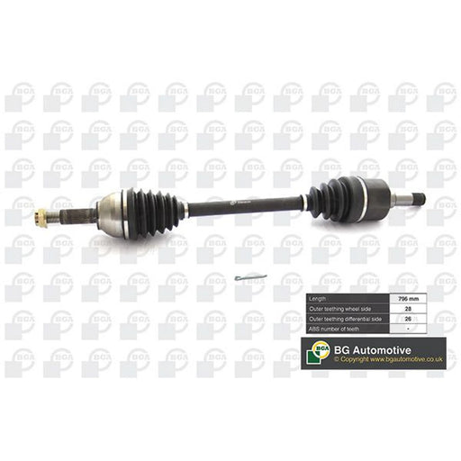 BGA CV Drive Shaft Driveshaft Front Left DS2353L