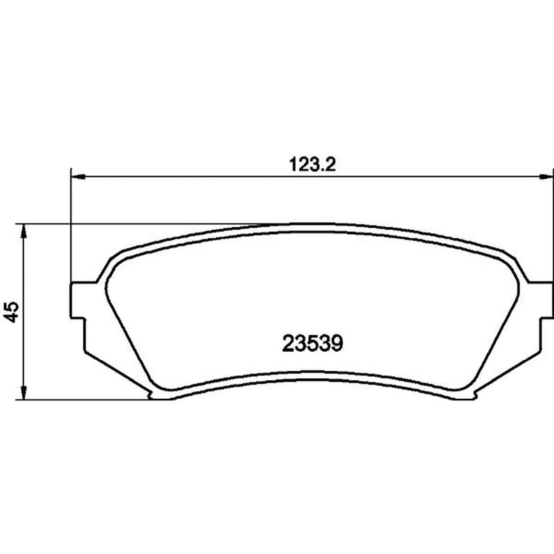 DON Rear Brake Pad Set PCP1415