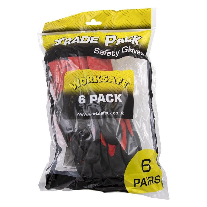 Sealey Flexi Grip Nitrile Palm Gloves (Large) Pack of 6 Pairs TSP125L/6 Sealey  - Town Parts