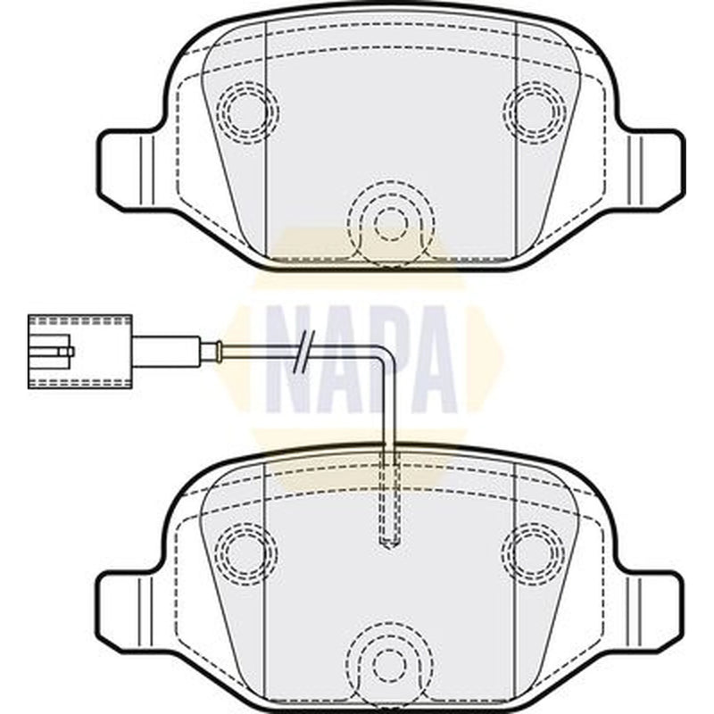 NAPA Rear Brake Pad Set NBP1598
