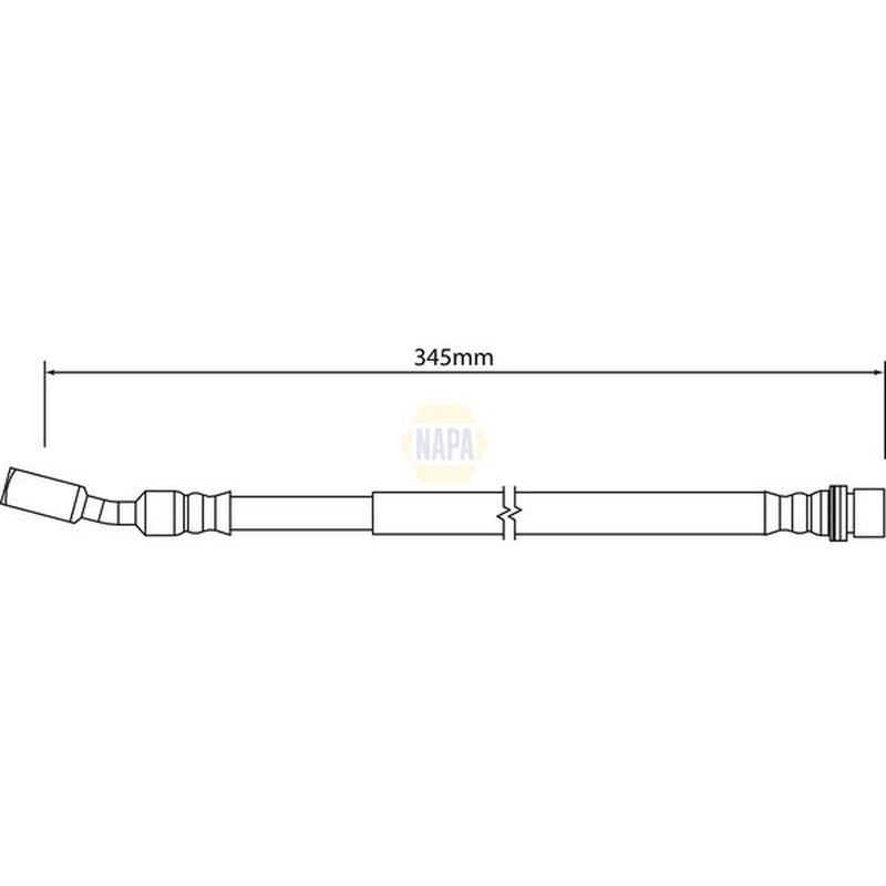 NAPA Brake Hydraulic Hose Line Rear NBH1070
